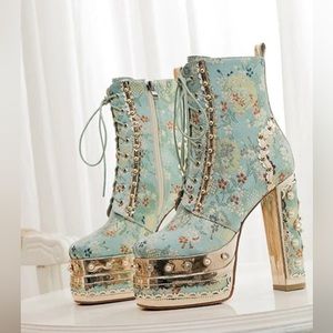 NEW! 7.5 Marie Antoinette Ankle Boot Platform! 5 inch heel.